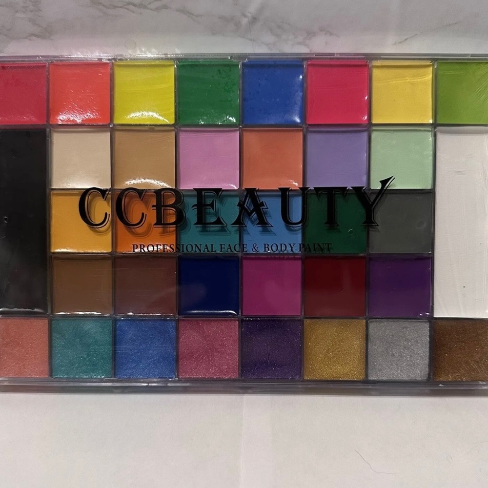 CCbeauty Professional 36 Colors Face Body Paint 10 Brushes USA Shipper Halloween